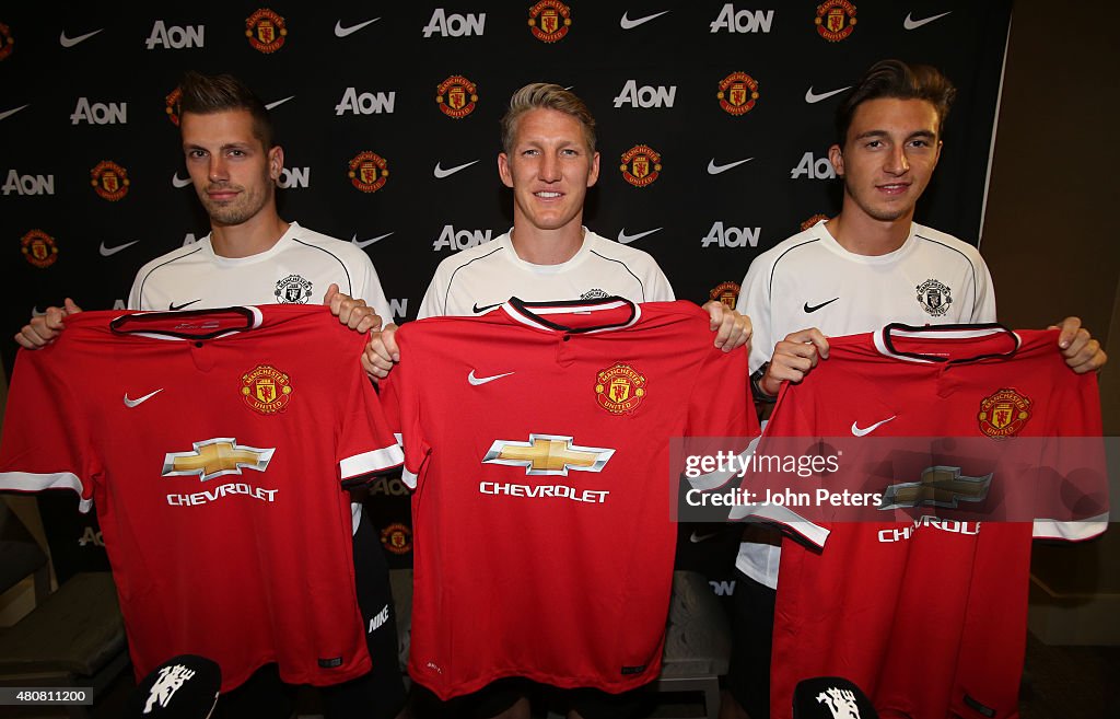 Manchester United Press Conference to Welcome Bastian Schweinsteiger and Morgan Schneiderlin