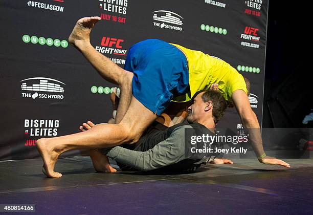 Thales Leites during the UFC Ultimate Media day and Open Workouts at Glasgow's Old Fruitmarket on July 15, 2015 in Glasgow, Scotland.