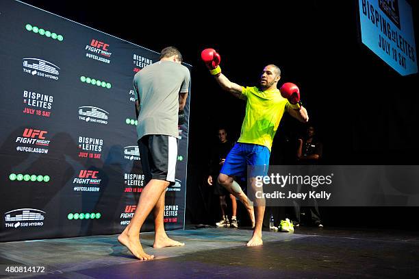Thales Leites during the UFC Ultimate Media day and Open Workouts at Glasgow's Old Fruitmarket on July 15, 2015 in Glasgow, Scotland.