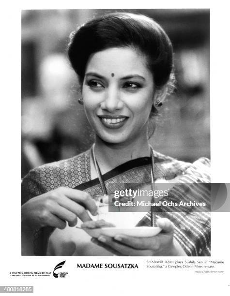 Actress Shabana Azmi in a scene from the Cineplex Odeon movie "Madame Sousatzka " , circa 1988.