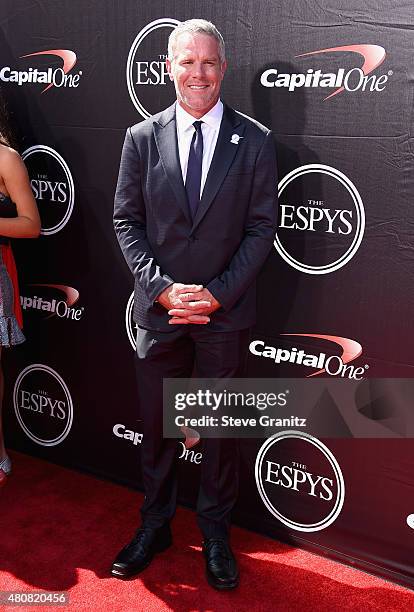 Former NFL player Brett Favre attends The 2015 ESPYS at Microsoft Theater on July 15, 2015 in Los Angeles, California.