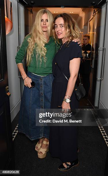 Laura Bailey and Alice Temperley attend The Laslett pre-opening drinks reception at The Laslett on July 15, 2015 in London, England.