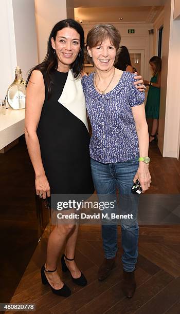 Tracy Lowy and Sally Clarke attend The Laslett pre-opening drinks reception at The Laslett on July 15, 2015 in London, England.