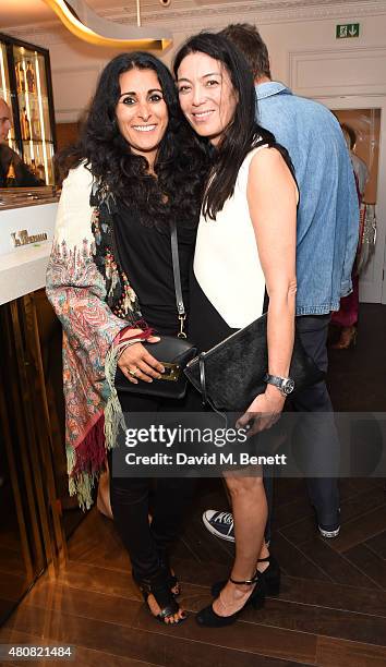 Serena Rees and Tracy Lowy attends The Laslett pre-opening drinks reception at The Laslett on July 15, 2015 in London, England.