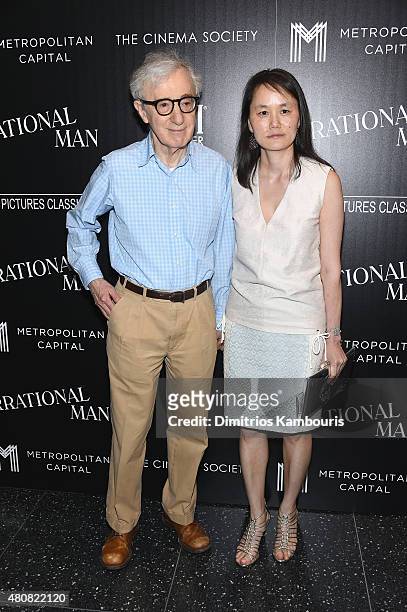 Woody Allen and Soon-Yi Previn attend Sony Pictures Classics "Irrational Man" premiere hosted by Fiji Water, Metropolitan Capital Bank and The Cinema...