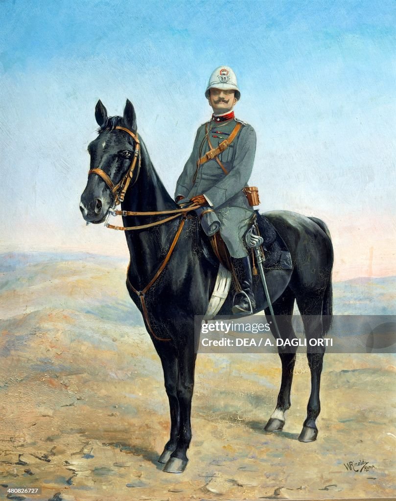 Walter Rinaldi, Colonial Officer on Horseback.