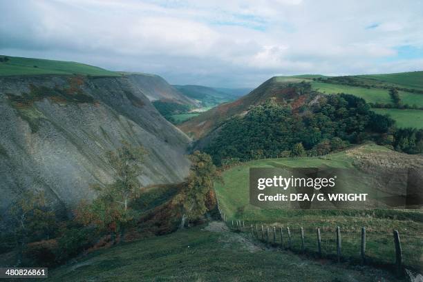 Aerial view of Cambrian Mountains - Wales, United Kingdom