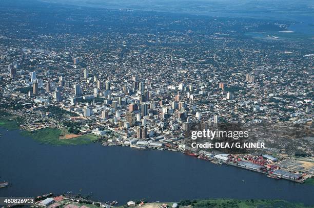 Aerial view of Asuncion in Paraguay