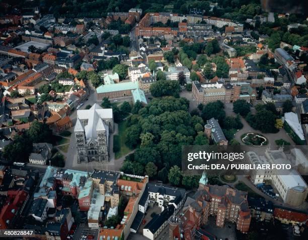 Aerial view of Lund - Skane County, Sweden