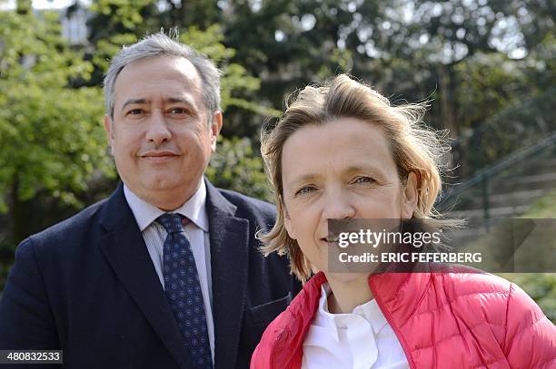 French right-wing UMP party candidate for the 2014 mayoral election in the 5th district of Paris Florence Berthout , and number two of her list for...