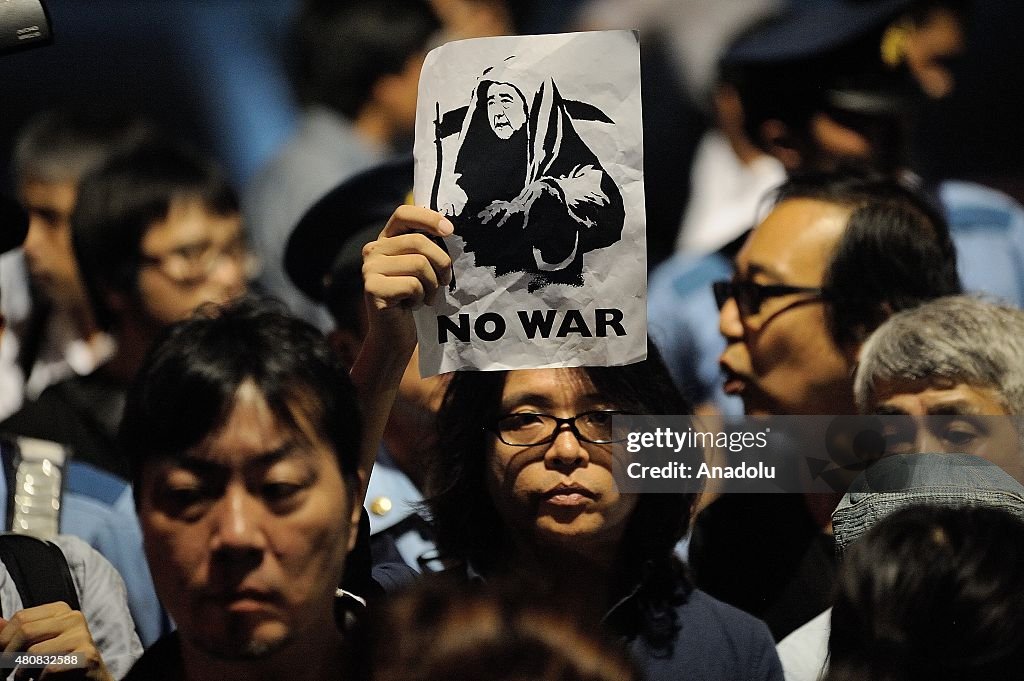 Protest against Japan Security Bill in Tokyo