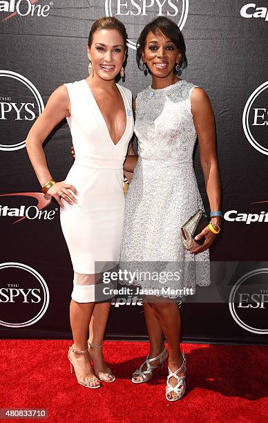 Kristin Spodobalski and Susan Scott attend The 2015 ESPYS at Microsoft Theater on July 15, 2015 in Los Angeles, California.