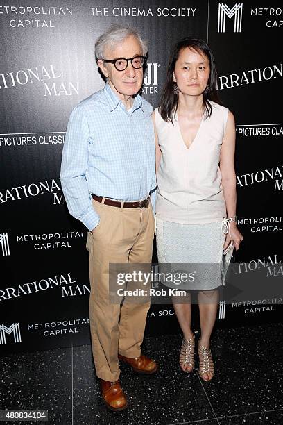 Woody Allen and Soon-Yi Previn attend Sony Pictures Classics "Irrational Man" premiere hosted by Fiji Water, Metropolitan Capital Bank and The Cinema...
