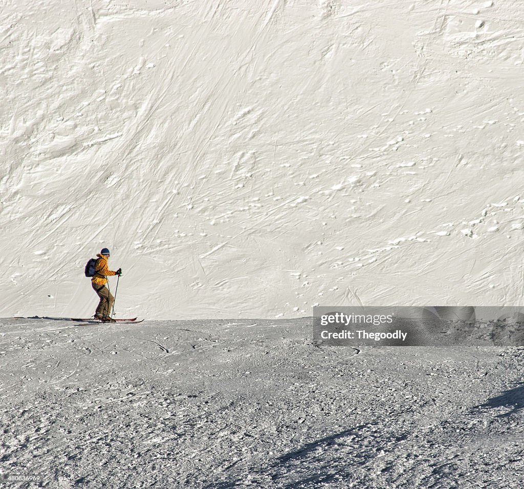 Skier on mountain