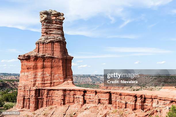 palo duro canyon, lighthouse rock, palo duro canyon, texas, america, usa - amarillo stock pictures, royalty-free photos & images