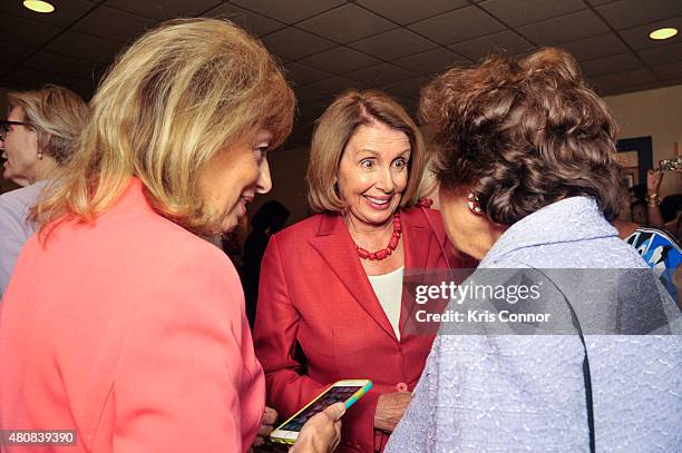 Representative Jackie Speier , Minority Leader Nancy Pelosi and Rep. Nita Loweyattend the "Time Out Of Mind" Washington, DC Screening at Landmark E...