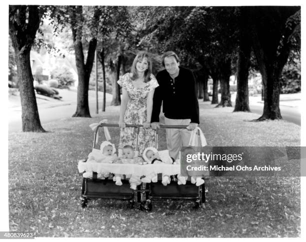 Actress Shelley Long and actor Corbin Bernsen in a scene from the movie "Frozen Assets ", circa 1992.