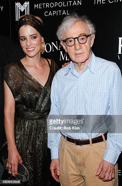 Parker Posey and Woody Allen attend Sony Pictures Classics "Irrational Man" premiere hosted by Fiji Water, Metropolitan Capital Bank and The Cinema...