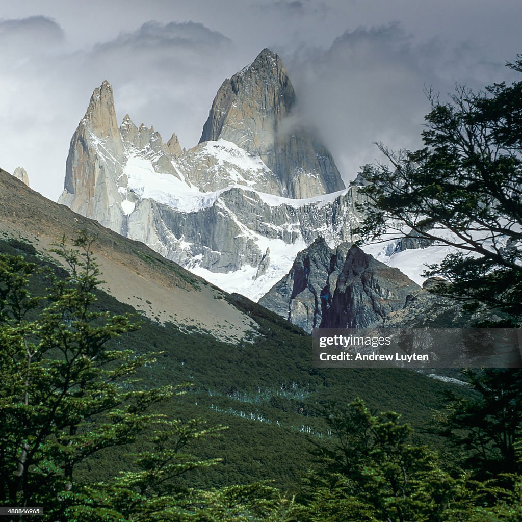 Mountain in Cloud Building