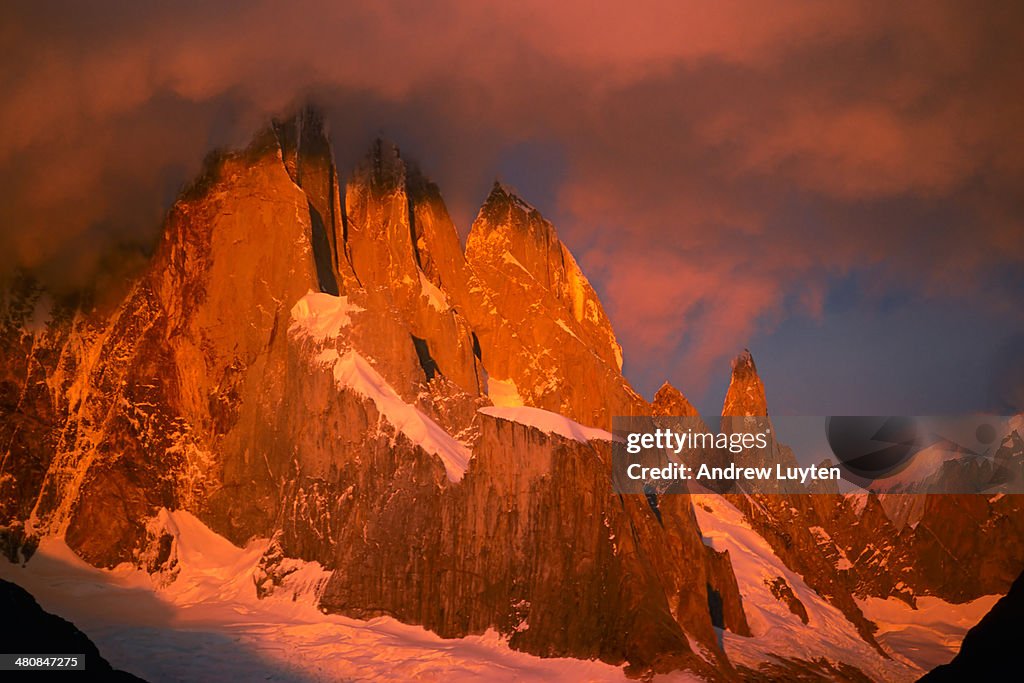 Fiery Cerro Torre Dawn