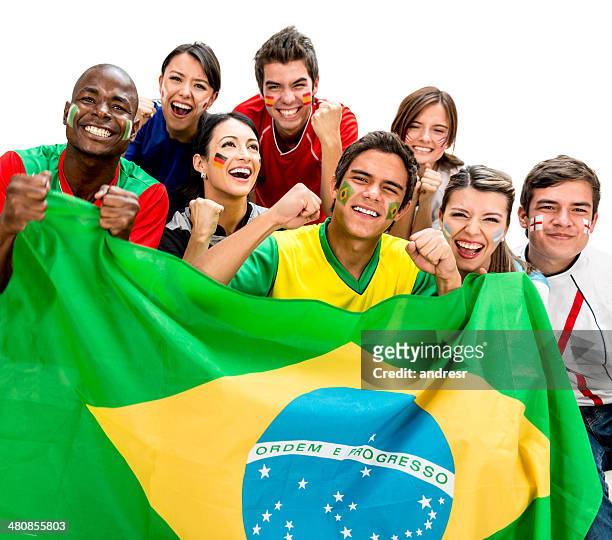 excited football fans - world cup usa stock pictures, royalty-free photos & images