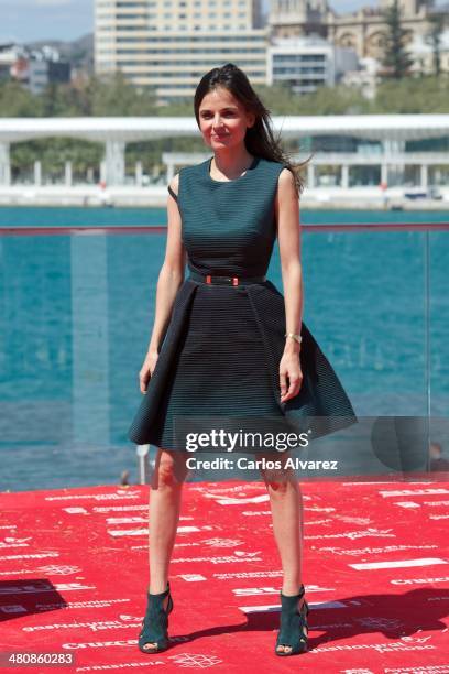 Spanish actress Elena Anaya attends the "Todos Estan Muertos" photocall during the 17th Malaga Film Festival 2014 - Day 7 on March 27, 2014 in...