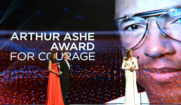 Honoree Caitlyn Jenner accepts the Arthur Ashe Courage Award during The 2015 ESPYS at Microsoft Theater on July 15, 2015 in Los Angeles, California.