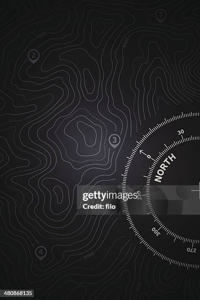 illustrazioni stock, clip art, cartoni animati e icone di tendenza di topo sfondo di mappa - bussola-magnetica