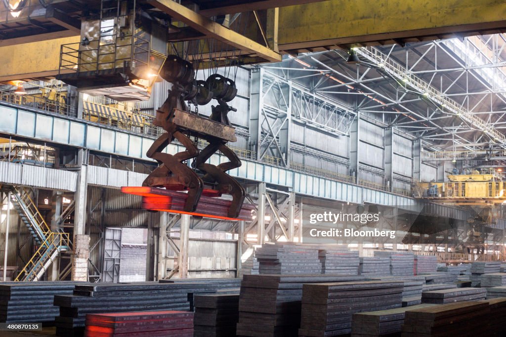 Ukraine's Steel Exports At Alchevsk Iron And Steel PSJC Plant