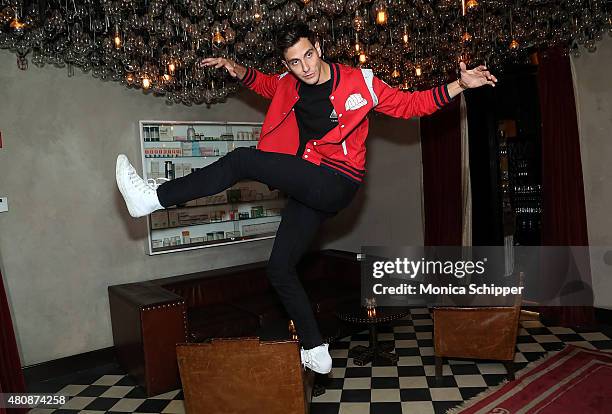 Musician Gabe Saporta attends the Michael Bastian + GMC Dinner during New York Fashion Week: Men's S/S 2016 on July 15, 2015 in New York City.