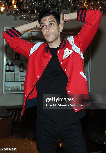 Musician Gabe Saporta attends the Michael Bastian + GMC Dinner during New York Fashion Week: Men's S/S 2016 on July 15, 2015 in New York City.