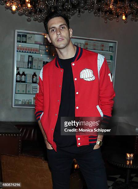 Musician Gabe Saporta attends the Michael Bastian + GMC Dinner during New York Fashion Week: Men's S/S 2016 on July 15, 2015 in New York City.