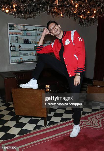 Musician Gabe Saporta attends the Michael Bastian + GMC Dinner during New York Fashion Week: Men's S/S 2016 on July 15, 2015 in New York City.