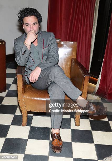 Actor Johnny Galecki attends the Michael Bastian + GMC Dinner during New York Fashion Week: Men's S/S 2016 on July 15, 2015 in New York City.