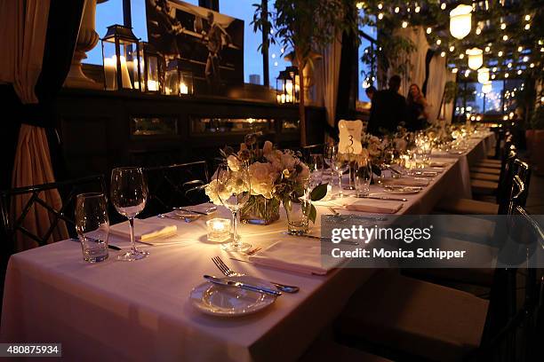 General view of atmosphere at the Michael Bastian + GMC Dinner during New York Fashion Week: Men's S/S 2016 on July 15, 2015 in New York City.