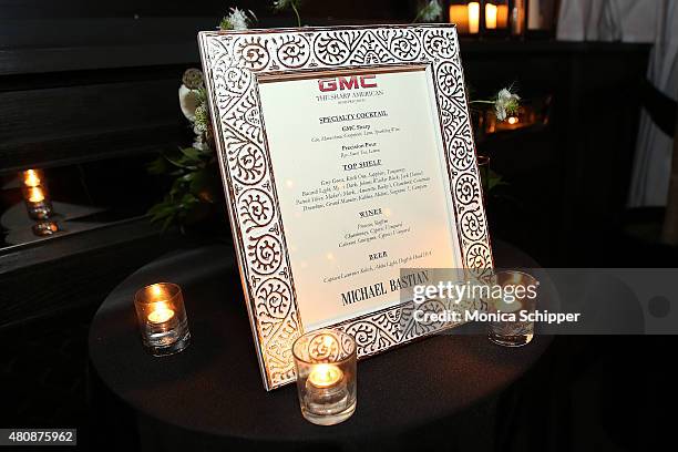 General view of atmosphere at the Michael Bastian + GMC Dinner during New York Fashion Week: Men's S/S 2016 on July 15, 2015 in New York City.