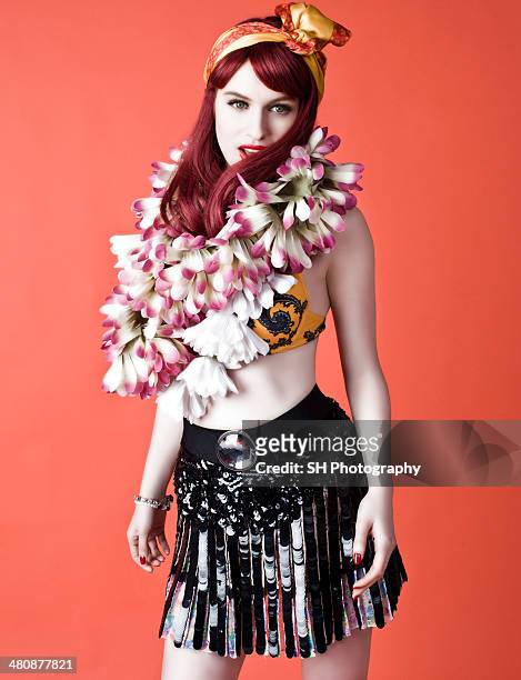 Fashion model Tali Lennox is photographed for View of the Times magazine on February 22, 2012 in London, England.