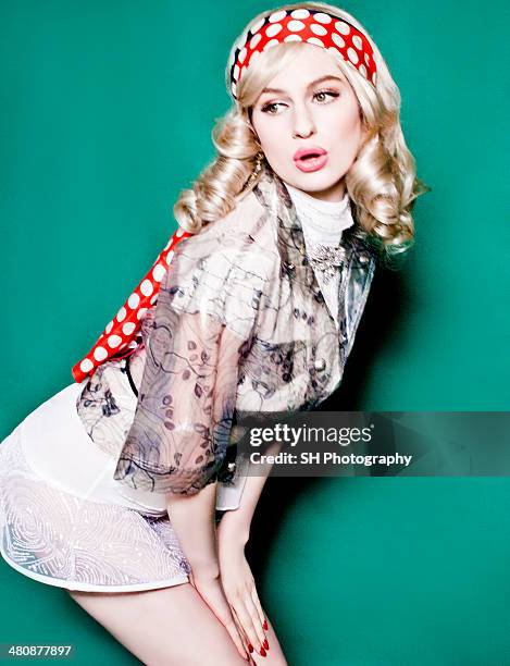 Fashion model Tali Lennox is photographed for View of the Times magazine on February 22, 2012 in London, England.