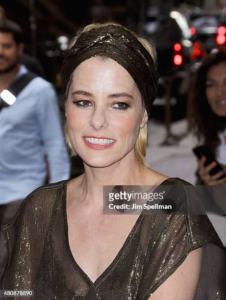 Actress Parker Posey attends The Cinema Society with FIJI Water & Metropolitan Capital Bank host a screening of Sony Pictures Classics' "Irrational...