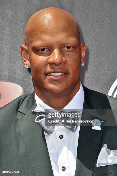 Basketball player Charlie Villanueva arrives at the 2015 ESPYS at Microsoft Theater on July 15, 2015 in Los Angeles, California.