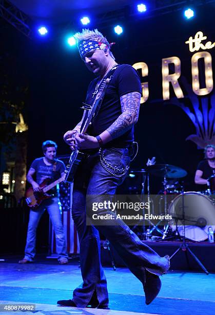 Musician Mike Gossin of the band Gloriana performs onstage at The 2015 Summer Concert Series at The Grove on July 15, 2015 in Los Angeles, California.