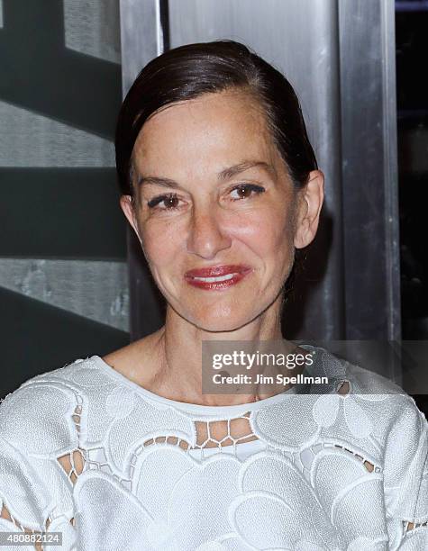 Designer Cynthia Rowley attends The Cinema Society with FIJI Water & Metropolitan Capital Bank host a screening of Sony Pictures Classics'...