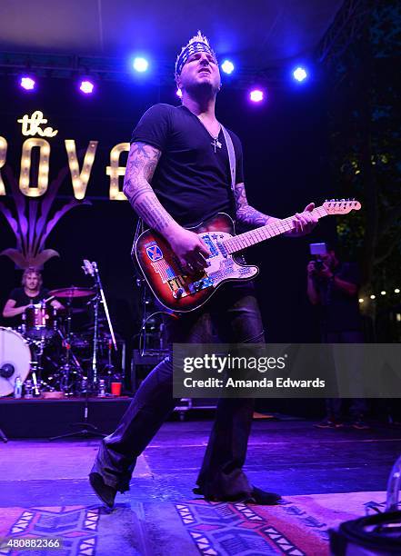 Musician Mike Gossin of the band Gloriana performs onstage at The 2015 Summer Concert Series at The Grove on July 15, 2015 in Los Angeles, California.