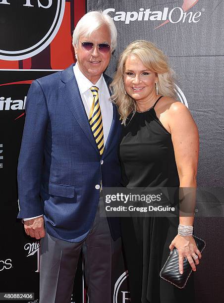 Horse trainer Bob Baffert and Jill Baffert arrive at The 2015 ESPYS at Microsoft Theater on July 15, 2015 in Los Angeles, California.