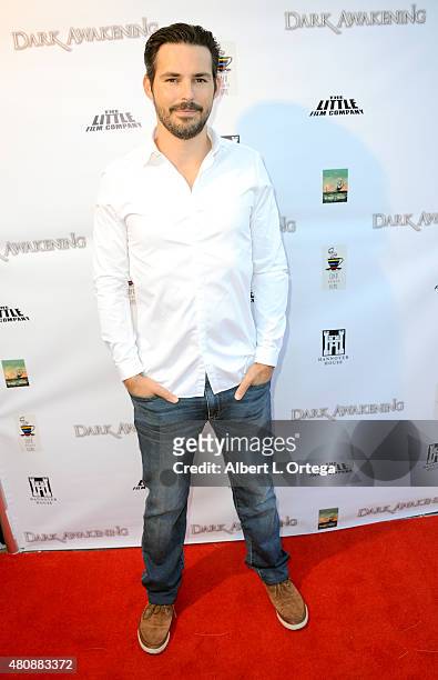 Actor Jason Cook at the Fangoria Screening Of "Dark Awakening" held at Jumpcut Cafe on July 15, 2015 in Studio City, California.