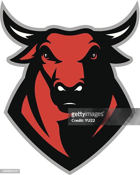 ilustraciones, imágenes clip art, dibujos animados e iconos de stock de bull de - con cuernos