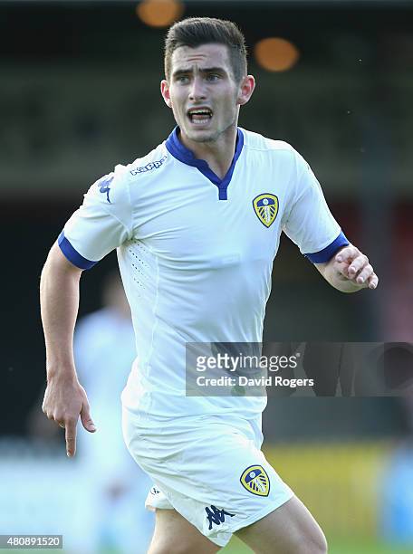 Lewis Cook of Leeds United looks on during the pre season friendly match between York City and Leeds United at Bootham Crescent on July 15, 2015 in...