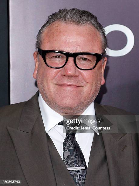 Actor Ray Winstone attends the New York Premiere of "Noah" at Clearview Ziegfeld Theatre on March 26, 2014 in New York City.