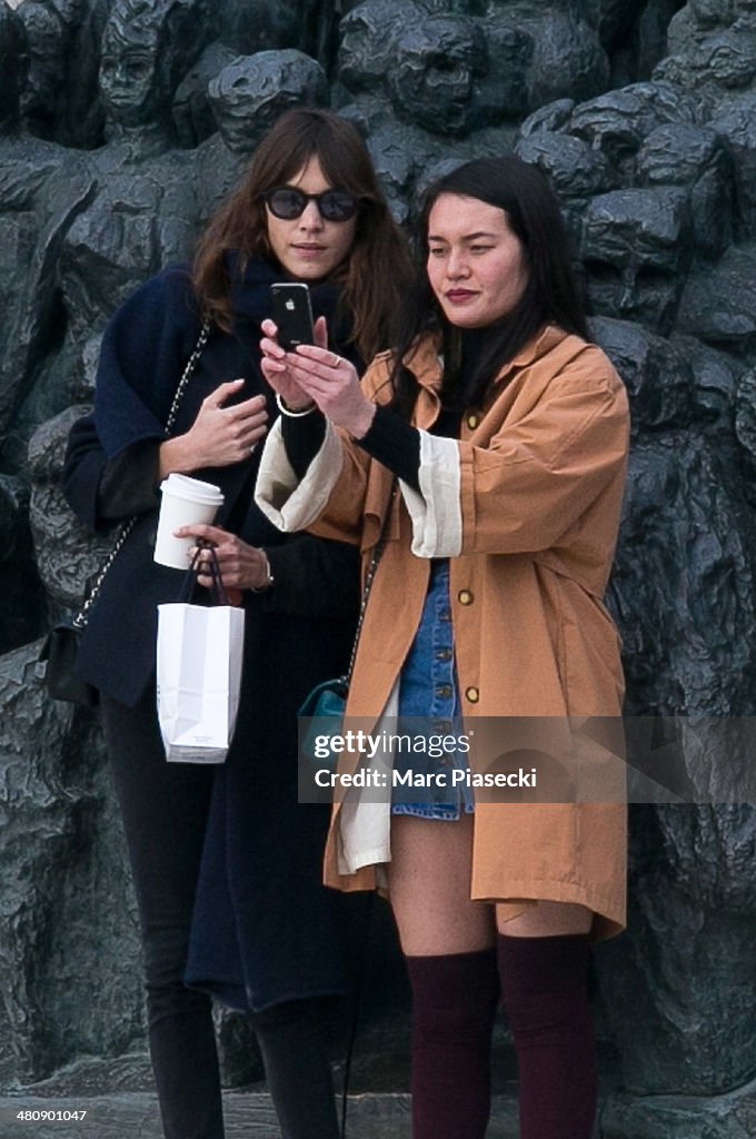 Alexa Chung Sighting In Paris