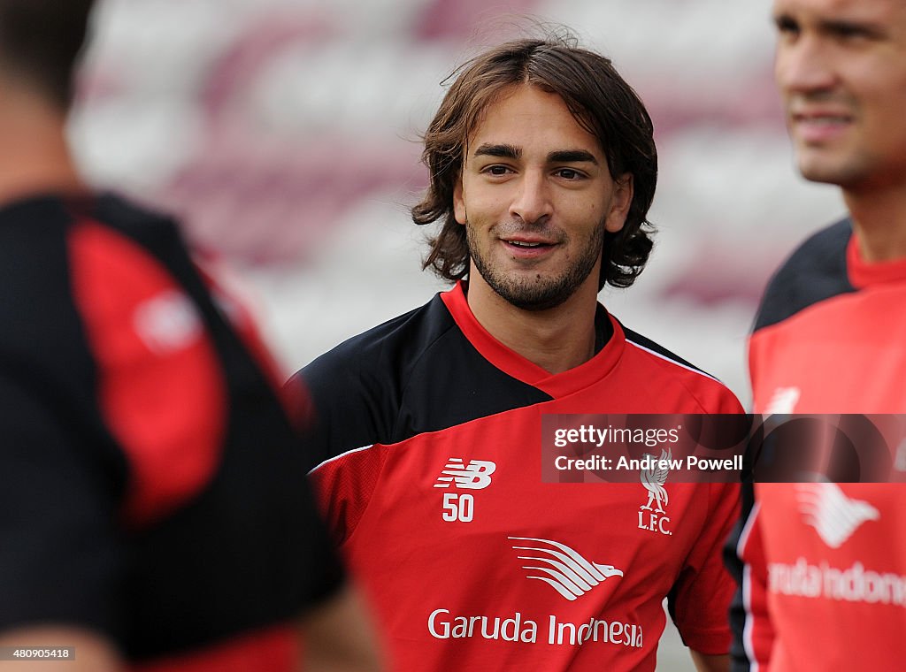 Liverpool Training At Ballymore Stadium